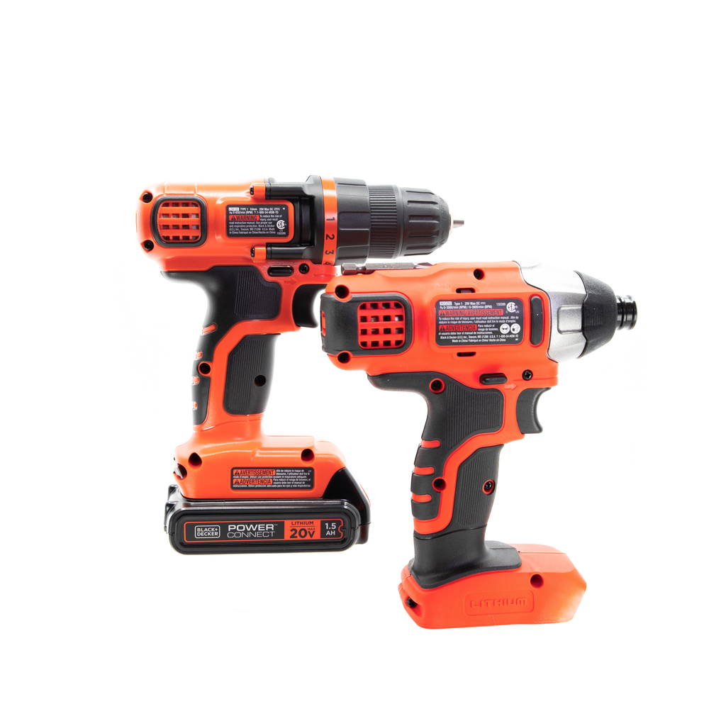 20V MAX* POWERCONNECT? Cordless Drill and Impact Driver Combo Kit, Battery and Charger Included