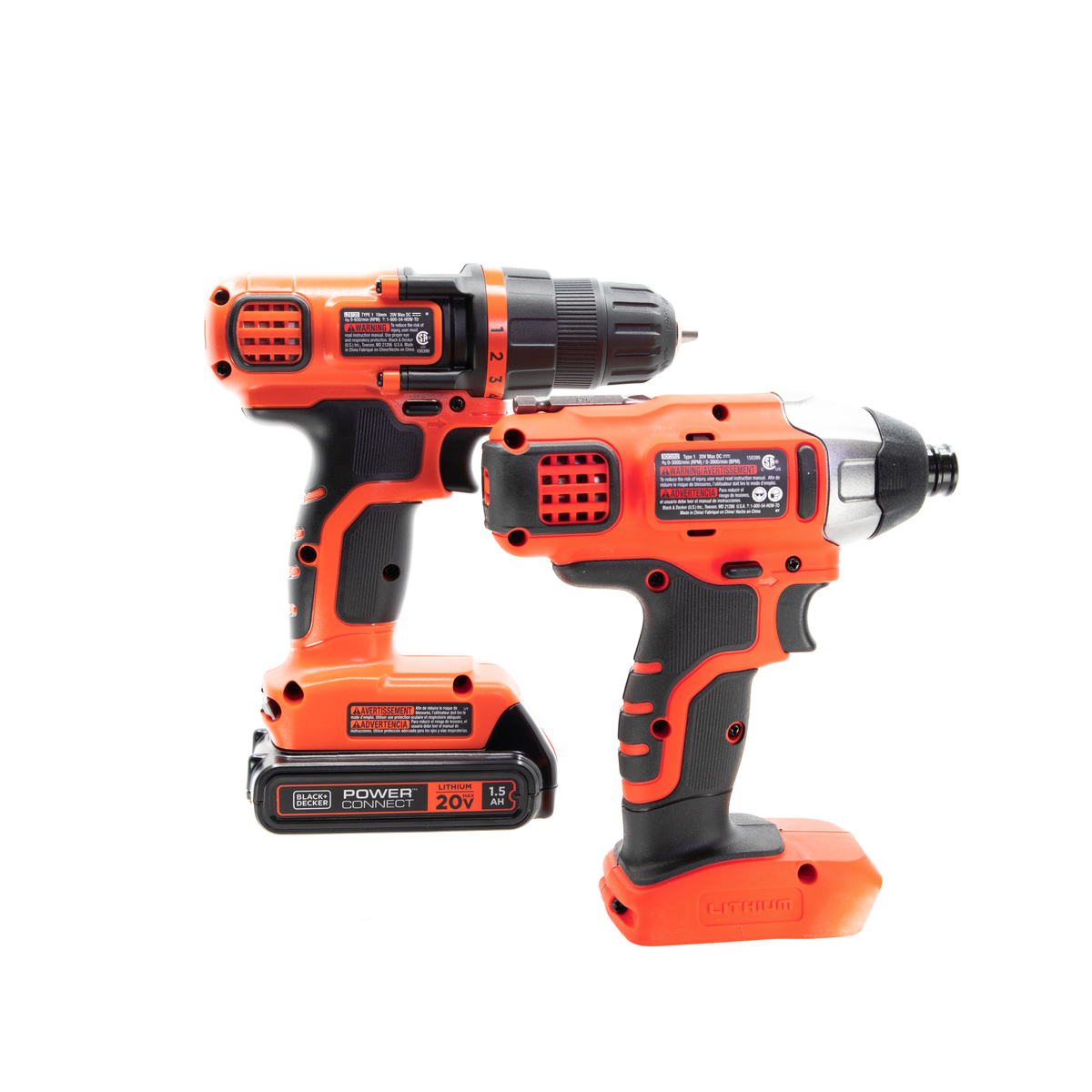 20V MAX* POWERCONNECT? Cordless Drill and Impact Driver Combo Kit, Battery and Charger Included