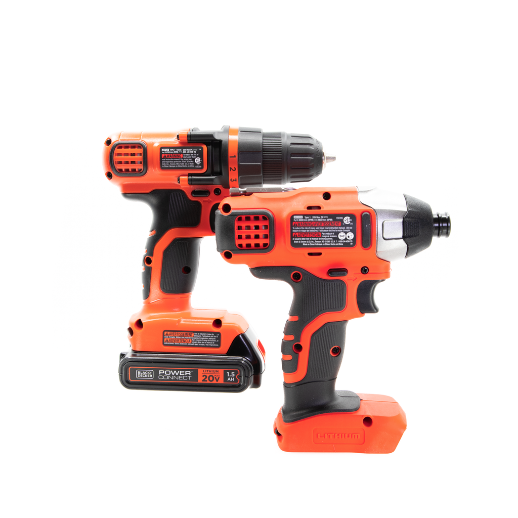 20V MAX* POWERCONNECT? Cordless Drill and Impact Driver Combo Kit, Battery and Charger Included