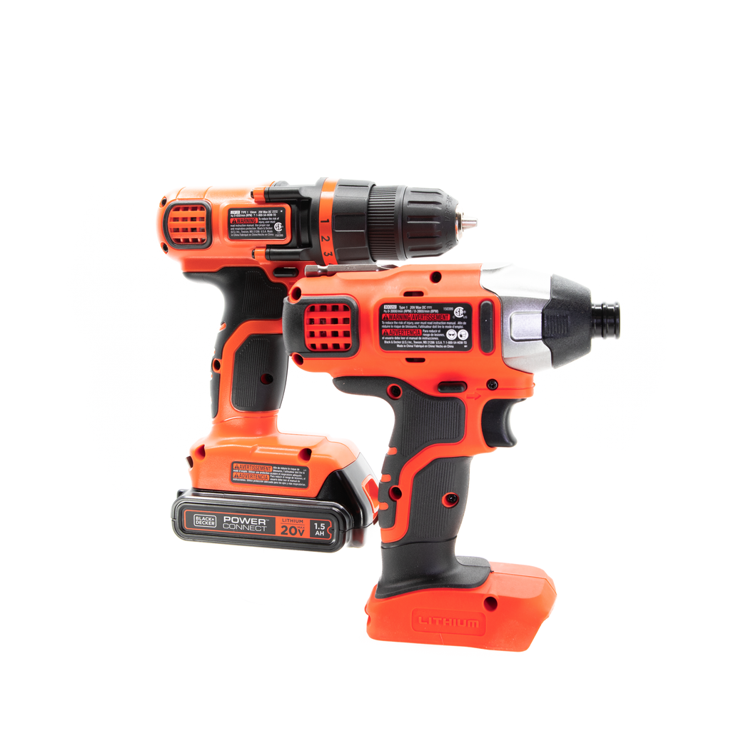 20V MAX* POWERCONNECT? Cordless Drill and Impact Driver Combo Kit, Battery and Charger Included