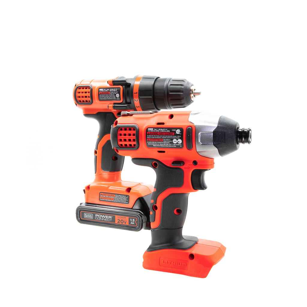 20V MAX* POWERCONNECT? Cordless Drill and Impact Driver Combo Kit, Battery and Charger Included