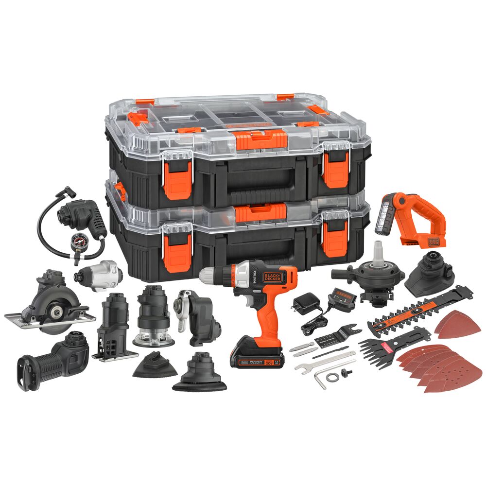 20V MAX *POWERCONNECT? MATRIX? Cordless Drill with 12 Attachments and Storage Case, Battery and Charger Included